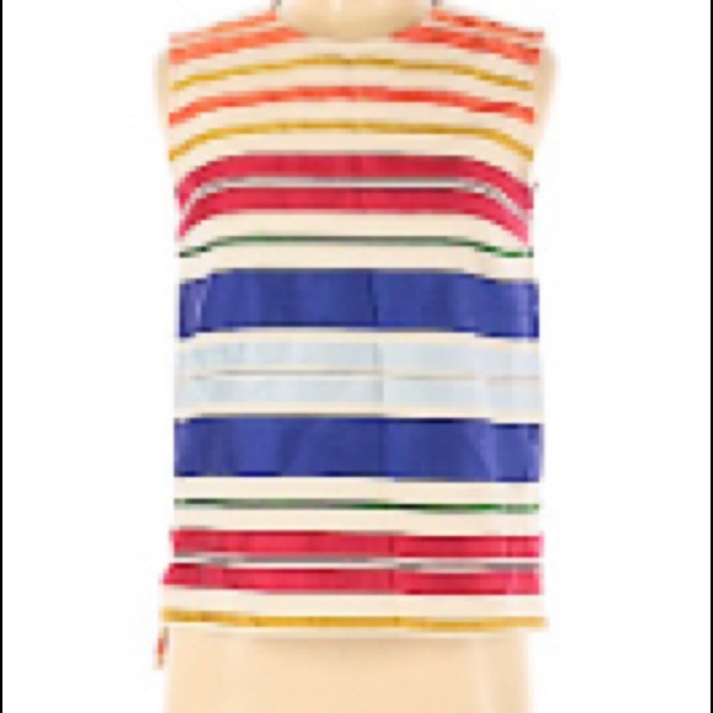 Stella McCartney Sleeveless Stripe Blouse